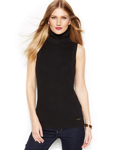 michael kors sleeveless turtleneck sweater